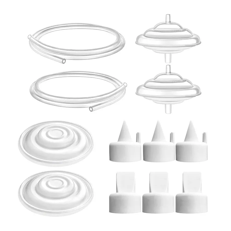 스펙트라 S1 S2 9 플러스 유축기 호환 펌프 부품, 역류 방지 멤브레인 덕빌 밸브 튜브 교체품 (정품 아님)