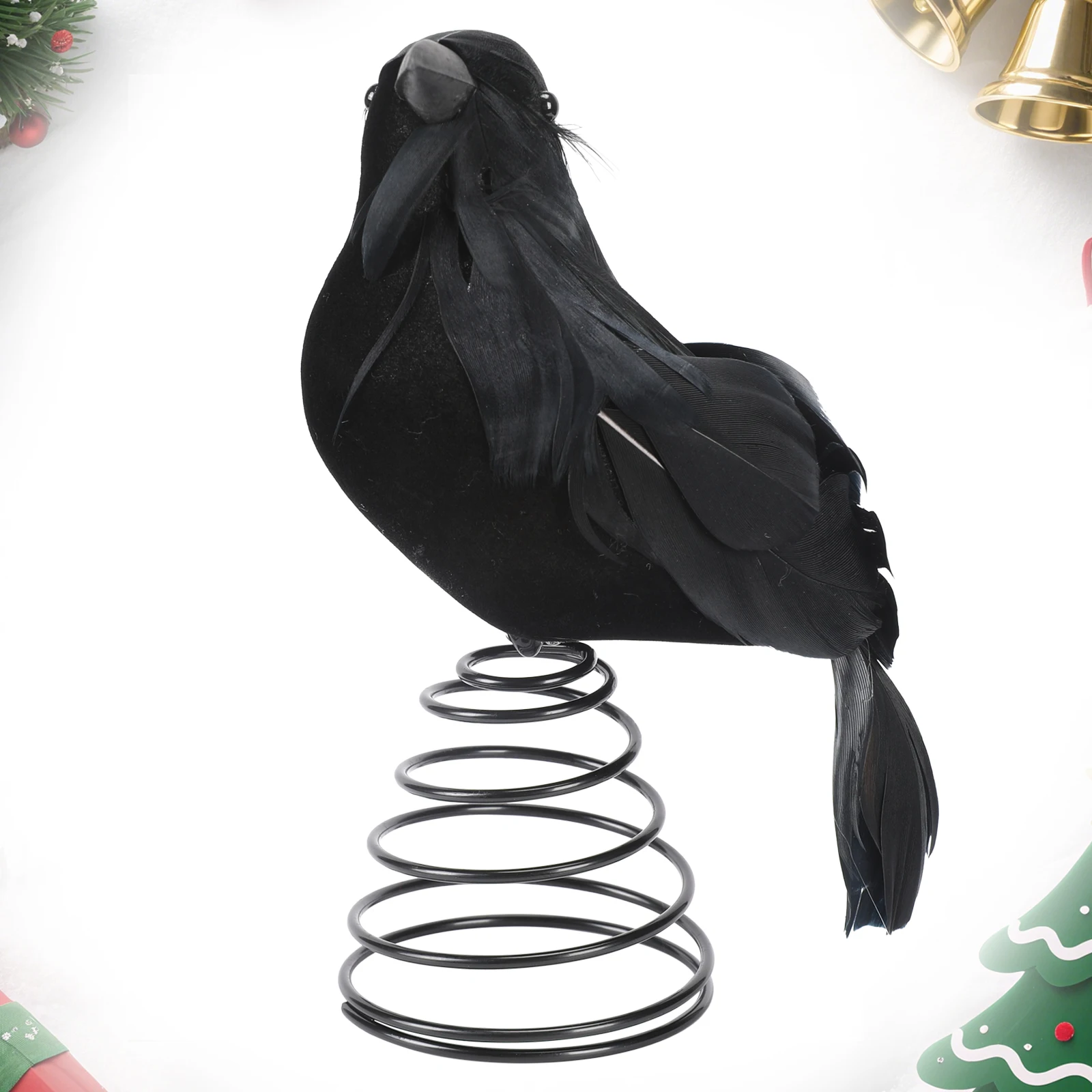 

Halloween Crow Mini Tree Topper Ghost Halloween Tree Ornaments Miniature Christmas Treetops Decoration for Party Supplies