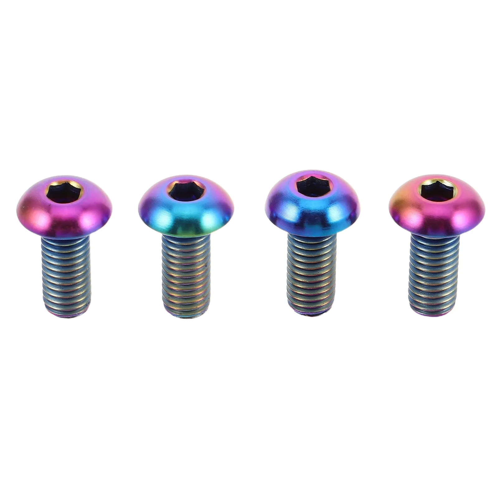 

4 шт. титановые болты M5 для крепления бутылок на велосипед, с внутренним шестигранником, устойчивые к погодным условиям, сменные винты для велосипедных флягодержателей