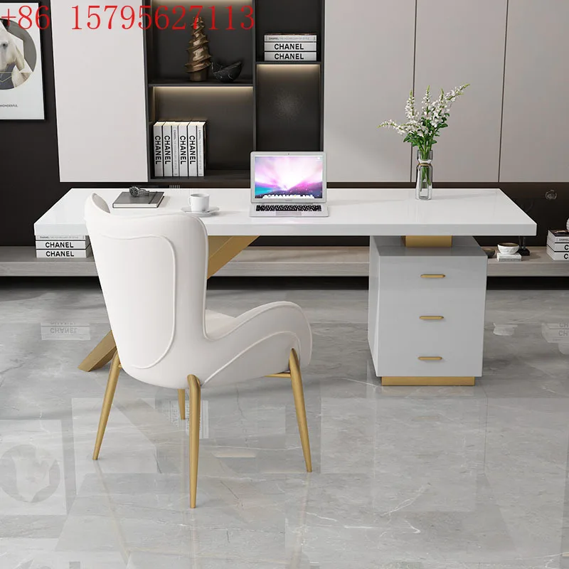 Home High Quality Office Desk White Secretary Mid Century Computer Desks Cabinets Bureau Mesa De Escritorio Office Furniture