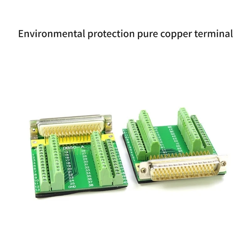 CORA DB50 50Pin Female Male Connector DB50 50Pin Terminal Adapter Terminal Board Adapter Module with Screw Fastening