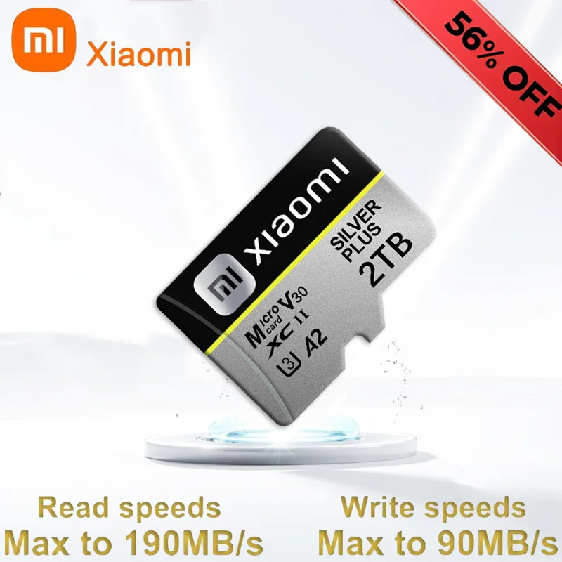 XIAOMI 2TB 128GB Memory Card OTG Ready 250MB/s 1TB SD Card 512GB Micro TF SD Cloud Sync for Phone/Tablet & Smart Home IoT