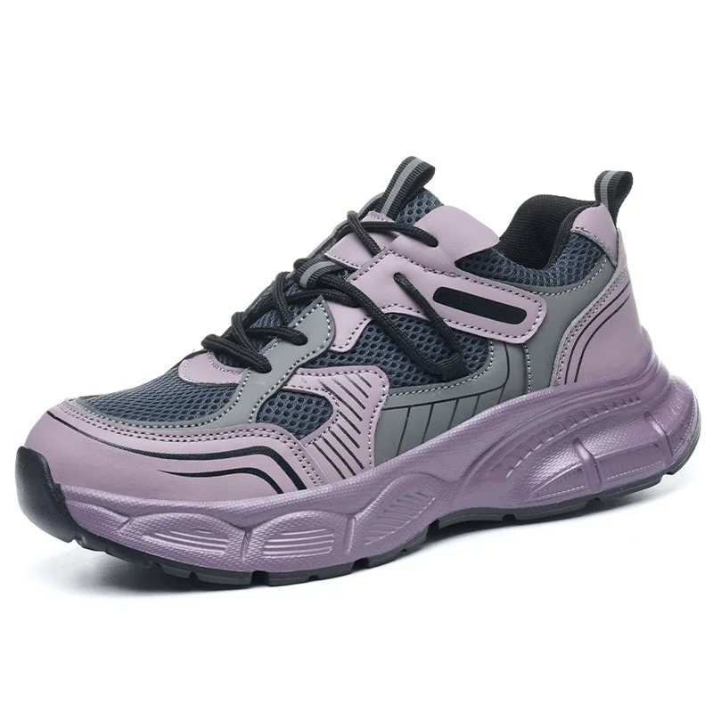 

Женская защитная рабочая обувь со стальным носком, защита от ударов и проколов, легкая, дышащая, безопасная рабочая обувь