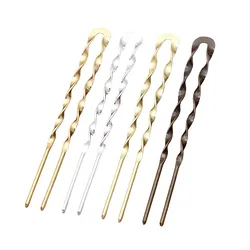 Fashion Simple U-shaped Metal Hairpins Vintage Hair Pin Fork Sticks For Women Girls Hair Styling Headwear Decorative Accessories