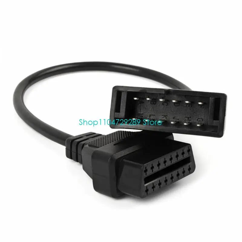 D8KE Plastic OBD2 Conversion Cable 12pin Interfaces For Vehicle Scanner Compatibility