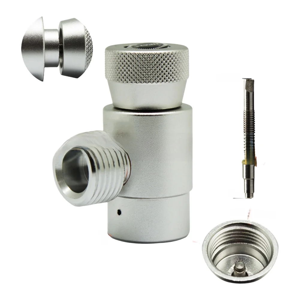 Silver ASA Gas Cylinder Adapter Adapter For Gas Cylinder Connection Secure Airtight Connection For TR21-4 Bottle Valves