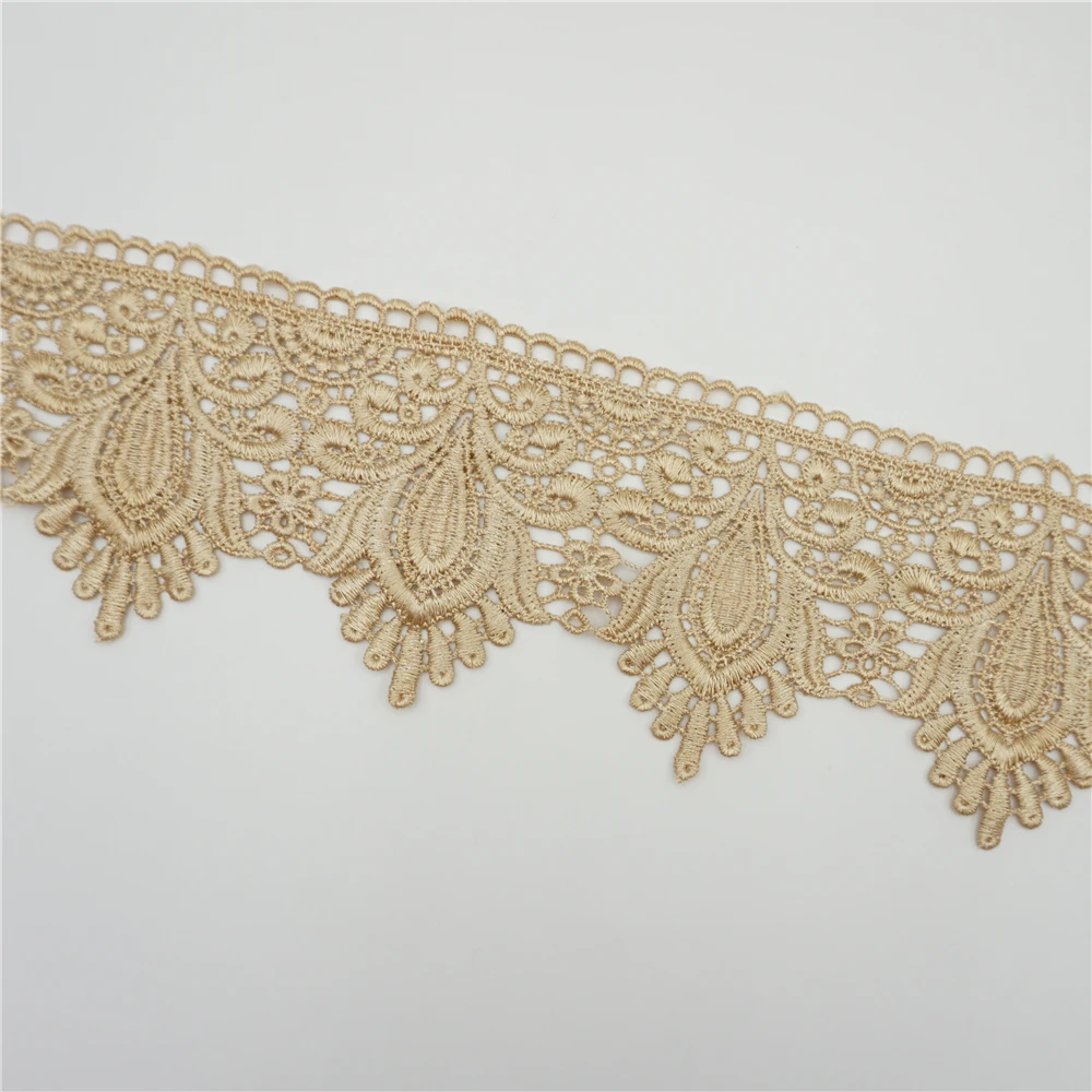 Lace Trim for Costume Home Textiles, Curtain, Sofa Covers, Sewing DIY Crafts, Off White, 20Yards, 10.5cm