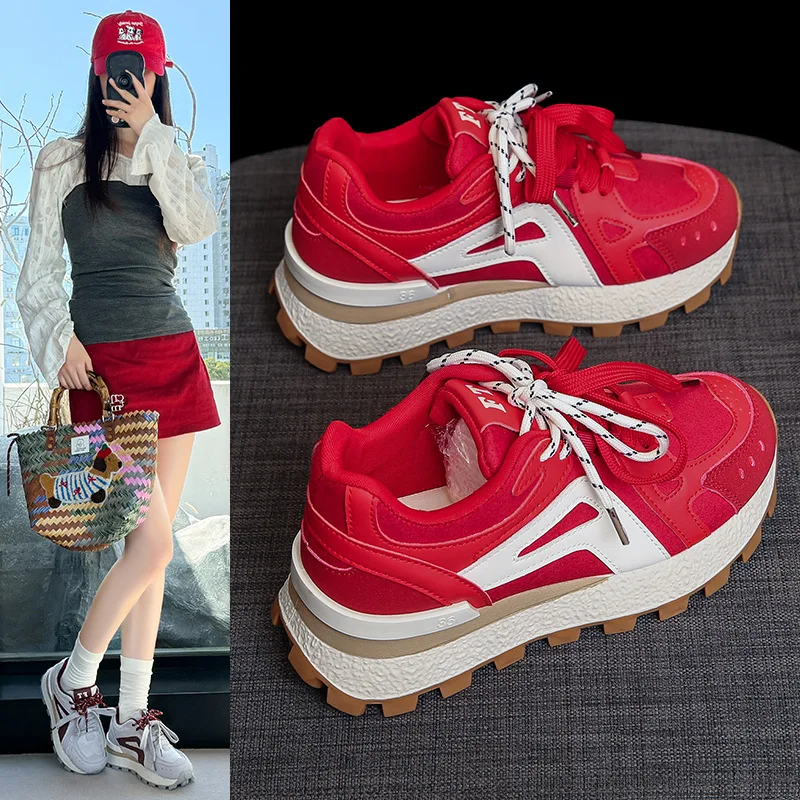 

2025 Super Hot New Autumn Thick-Soled Super Hot Sports Shoes Running Lightweight Running Shoes