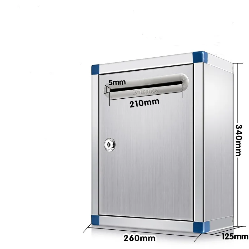 Customized outdoor waterproof parcel delivery box packaging metal mailbox parcel