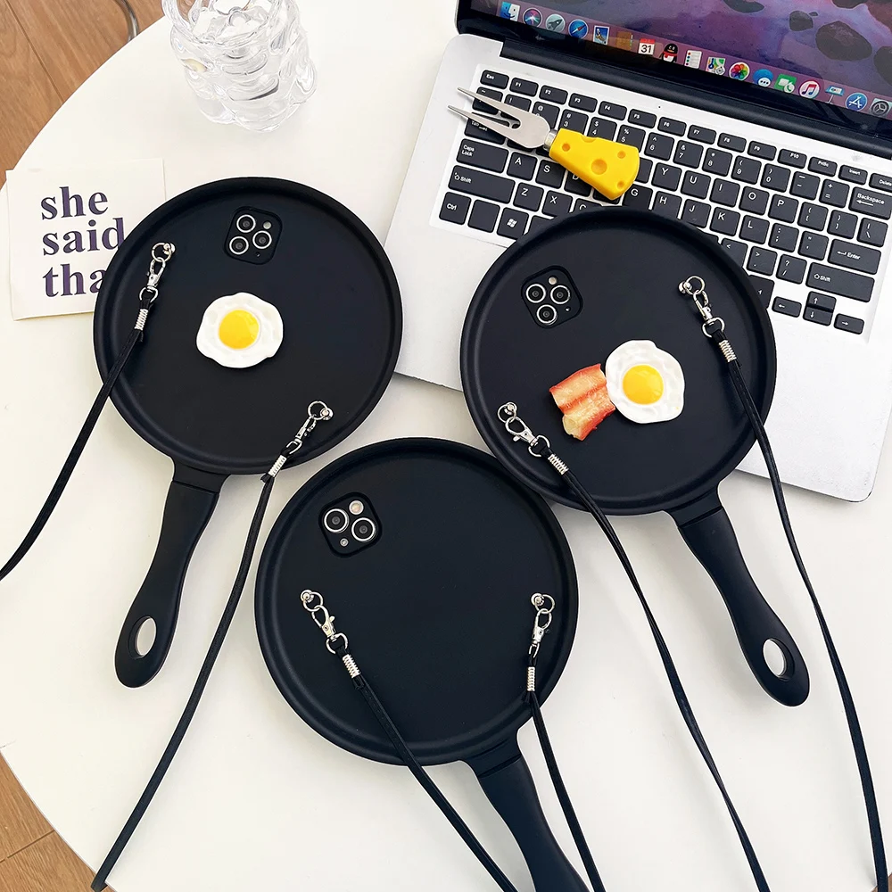 Crossbody Strap Funny 3D Frying Pan Phone Case For iphone 16E 15 14 13 12 Pro Max Cover Cute Pot INS Fashion Shockproof Cases - AliExpress 202192403 Crossbody Strap Funny 3D Frying Pan Phone Case For iphone 16E 15 14 13 12 Pro Max Cover Cute Pot INS Fashion Shockproof Cases - AliExpress 202192403