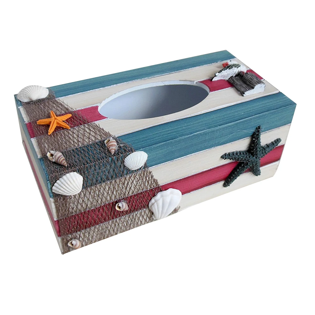 

1pc Decorative Tissue Box Holder Wood Material Wear Resistant Dirt Resistant Home Office Automotive Modern Bedroom Living Room