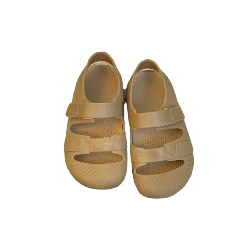 Baotou-Sandales à Velcro en Plastique Souple pour Enfant Garçon et Fille, Chaussures OligPad de Vacances à la Plage, Couleurs Bonbons, 3 Ans, 2024