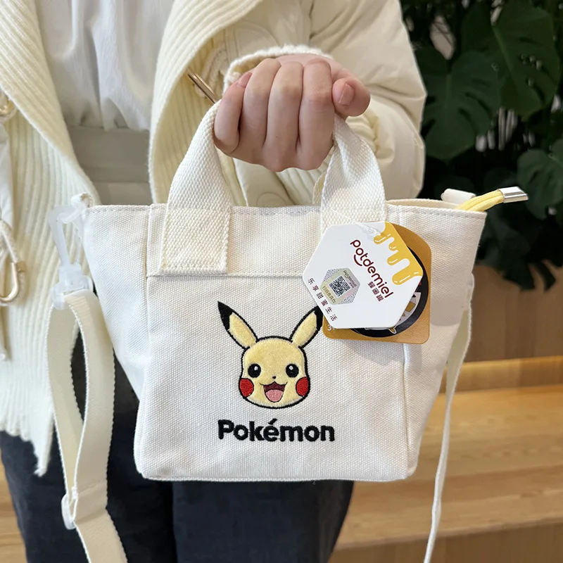 Pikachu 2024 New Women's Handbag Fashionable High-quality Girl Crossbody Bag Cartoon Large Capacity Multifunctional Storage Bag