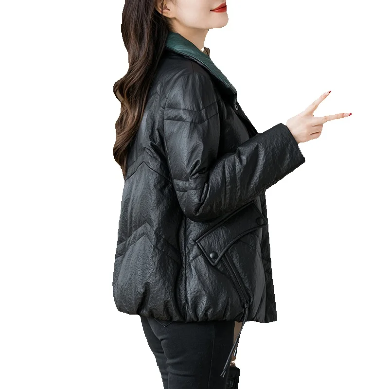 New Season Genuine Leather Down Leather Sheepskin Women's Short Jacket