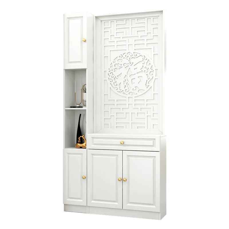 

Перегородка экранная, гостиная, современная китайская стойка, входная дверь, массив дерева, лицевая дверь