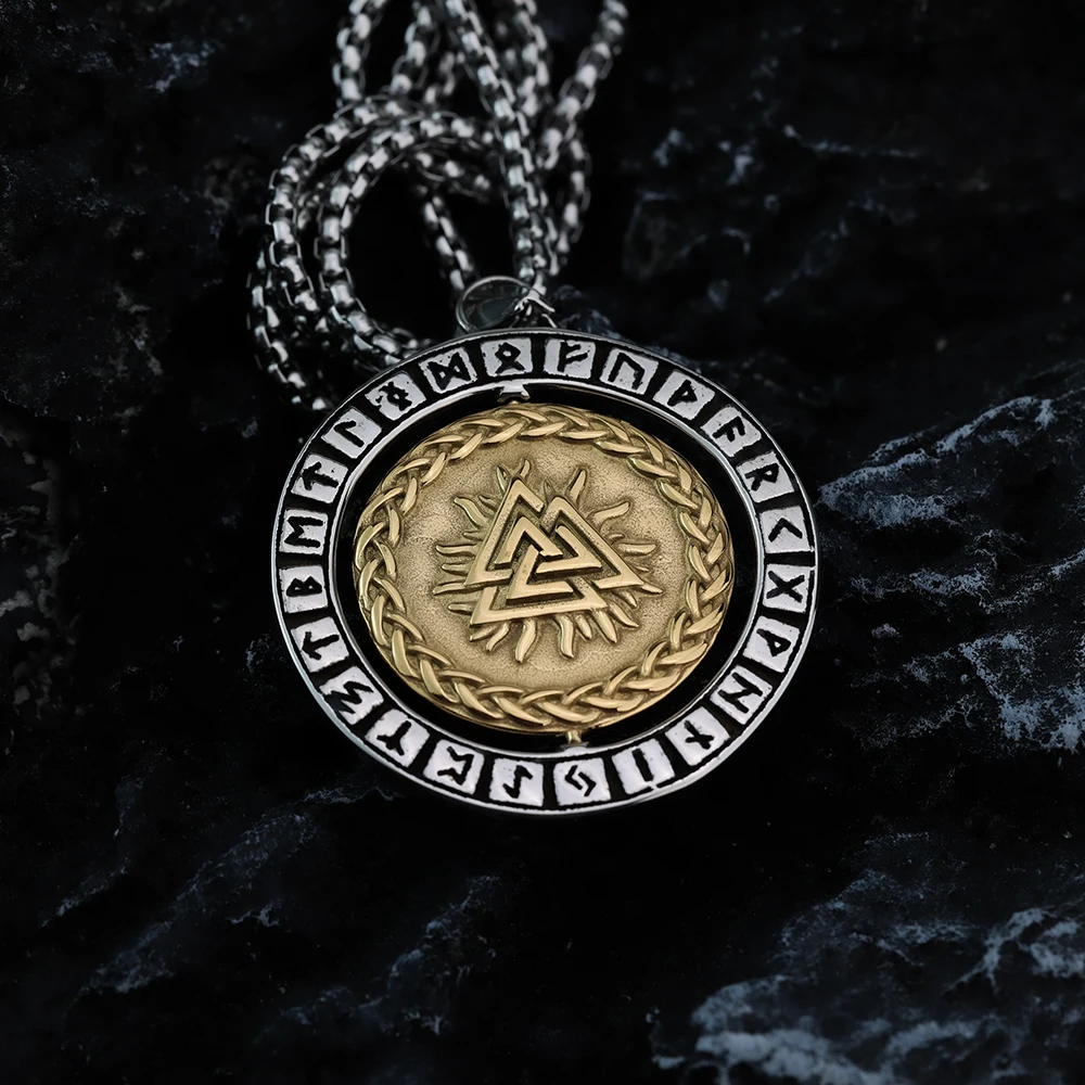 فايكنغ الشمال رايثيون الدورية التيتانيوم الصلب قلادة النمط الأوروبي جميلة الرجال موضة قلادة من الفولاذ المقاوم للصدأ #5