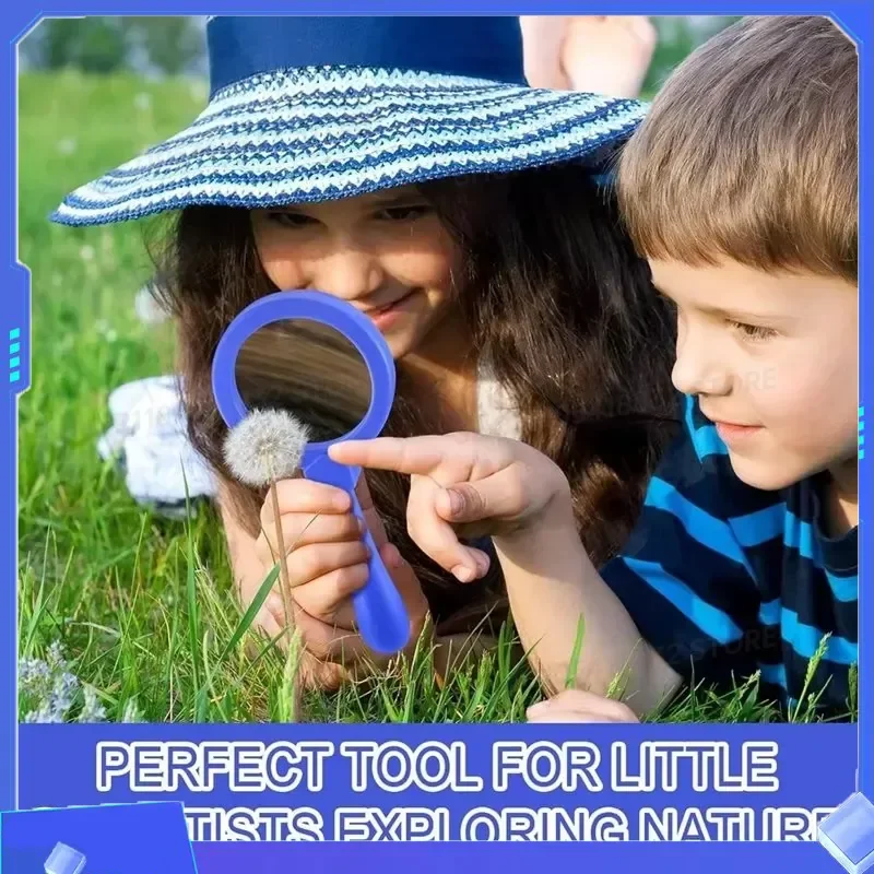 for ABHU Science Jumbo Magnifiers 12 Pcs Magnifying Glass Shatterproof Handheld For Observation For Kids Classroom Autistic