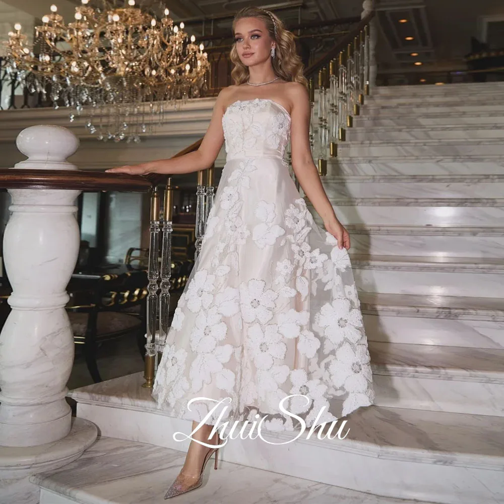 

ZHUISHU Evening Dresses Woman Elegant Long Dresses for Special Occasions Sleeveless Prom Luxury Dress Customized Wedding