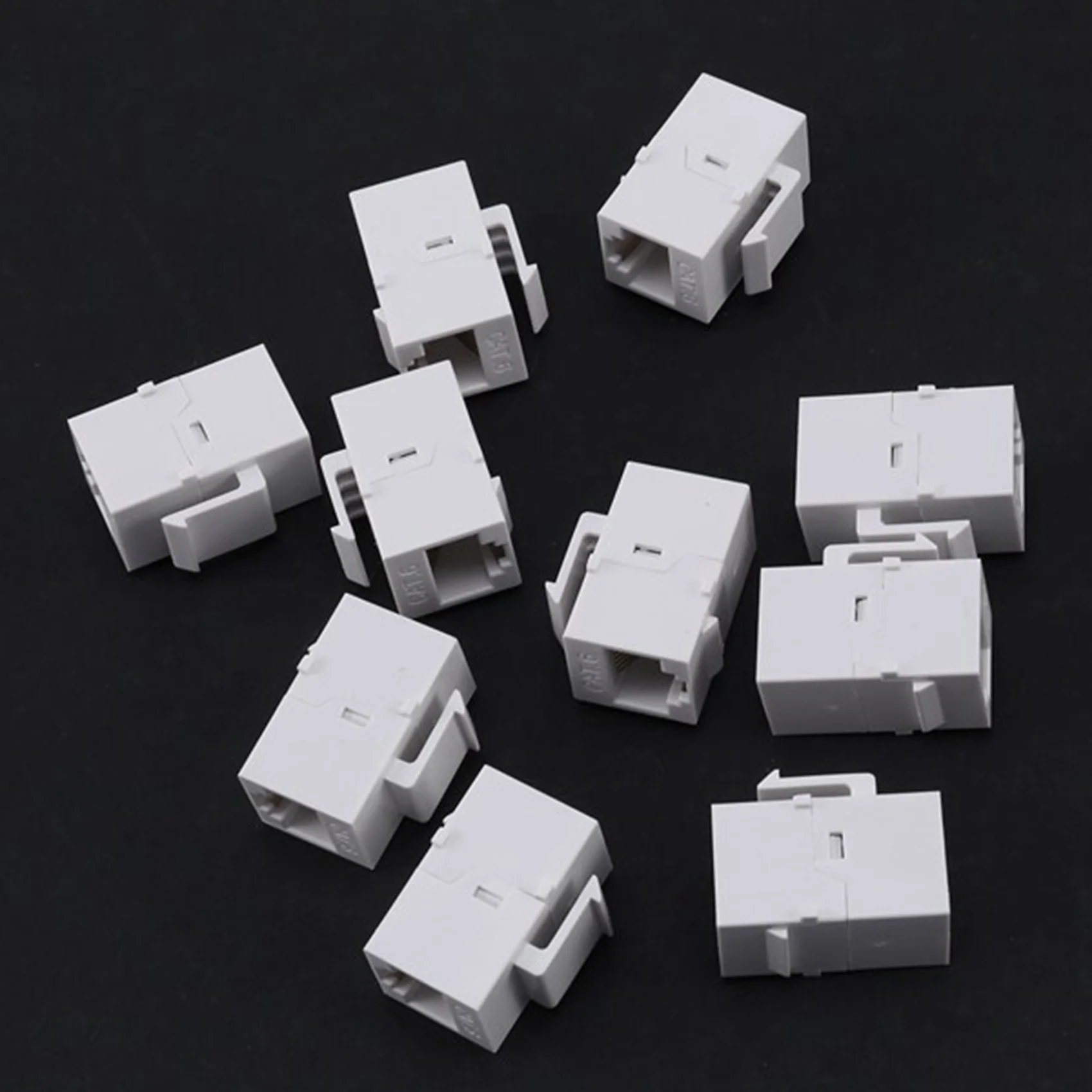 Superior-RJ45 Connector Keystone Jack Cat6 RJ45 Extension Coupler Ethernet Network LAN Cat 6 Coupler Jacks Extend Adapter
