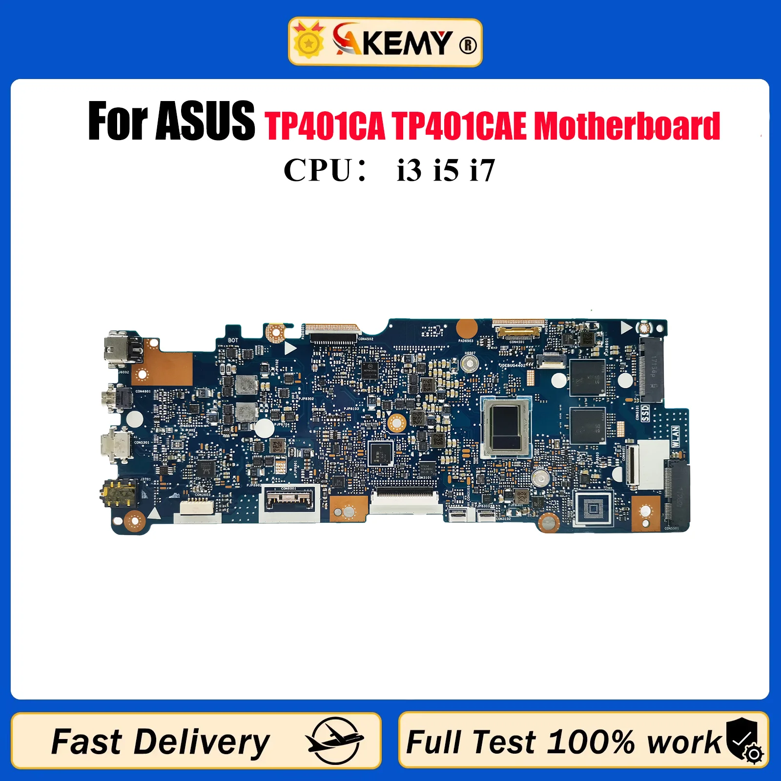 

TP401CA Материнская плата для ноутбука ASUS VivoBook Flip TP401C TP401CA TP401CAE Материнская плата для ноутбука с процессором i3 i5 i7 100% tests OK stk