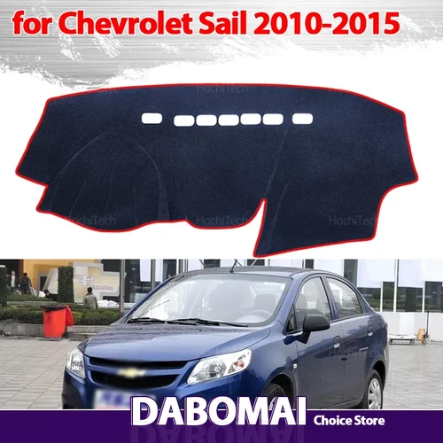 Para Chevrolet Sail 2010 2011 2012 2013 2014 2015 estera Anti-UV parasol Dashmat alfombra tablero cubierta almohadilla accesorios de coche
