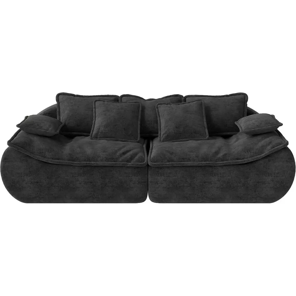 

3-Seater Sectional Sofa, 89 Comfortable Loveseat, Ideal for Small Spaces, Memory Foam Living Room Furniture