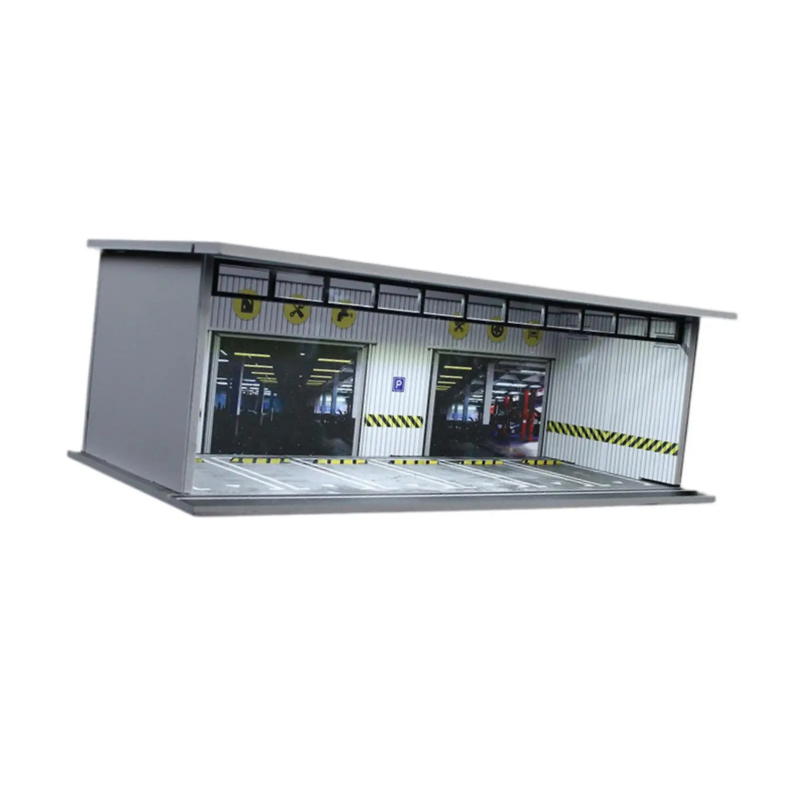 

1/64 Scale Car Model Display Case Simulation Ornaments Organizer Mini Model Car Storage Box Model Car Garage Desktop Decor