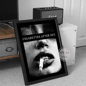 السجائر القديمة بعد ممارسة الجنس / البكاء قائمة المسار ملصق فني ، غلاف موسيقي ، لوحة قماشية ، طباعة حائط ، صورة لغرفة المعيشة ، ديكور المنزل أعلى 6 بيع اللوحة الإطار الجنس - No2