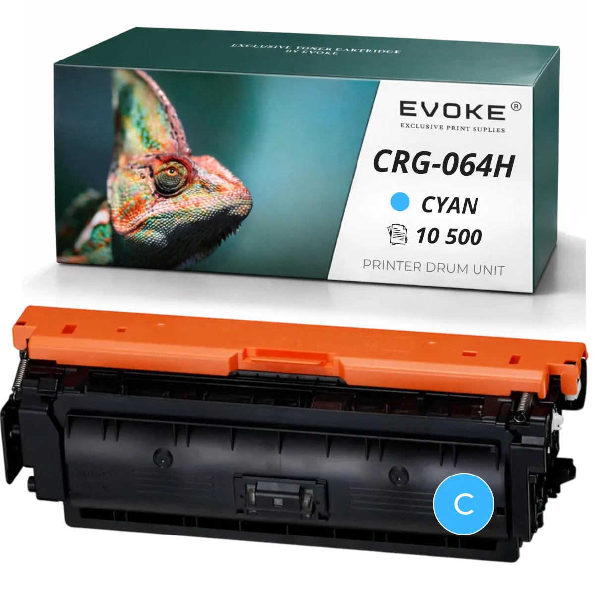 Evoke Compatibele Toner voor Canon Crg-064Hc Crg064Hc Crg-064H Crg064H 4936C001 Cyaan met Chip 10500 Pagina's I-Sensys Lbp722Cdw Mf832Cdw Mf842Cdw