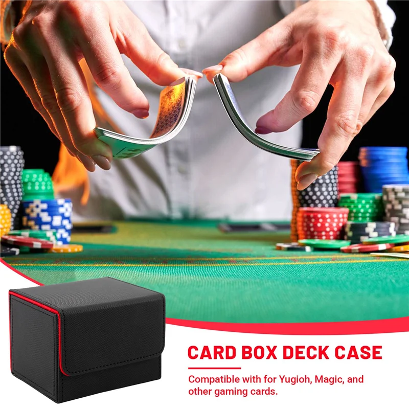 EDT-Card Box Коробка для карт с боковой загрузкой Чехол для колоды для держателя карты Mtg Yugioh 100+