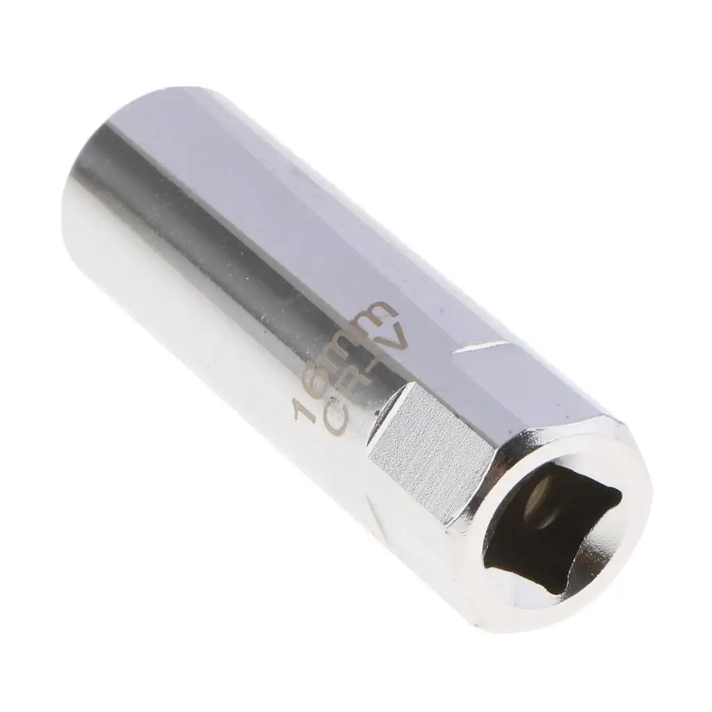 14mm Thin Wall High Power Spark Plug Spanner Socket Tool Silver Car Socket for N54 N55 N20 N26 S55 N63 B46 B48 B58