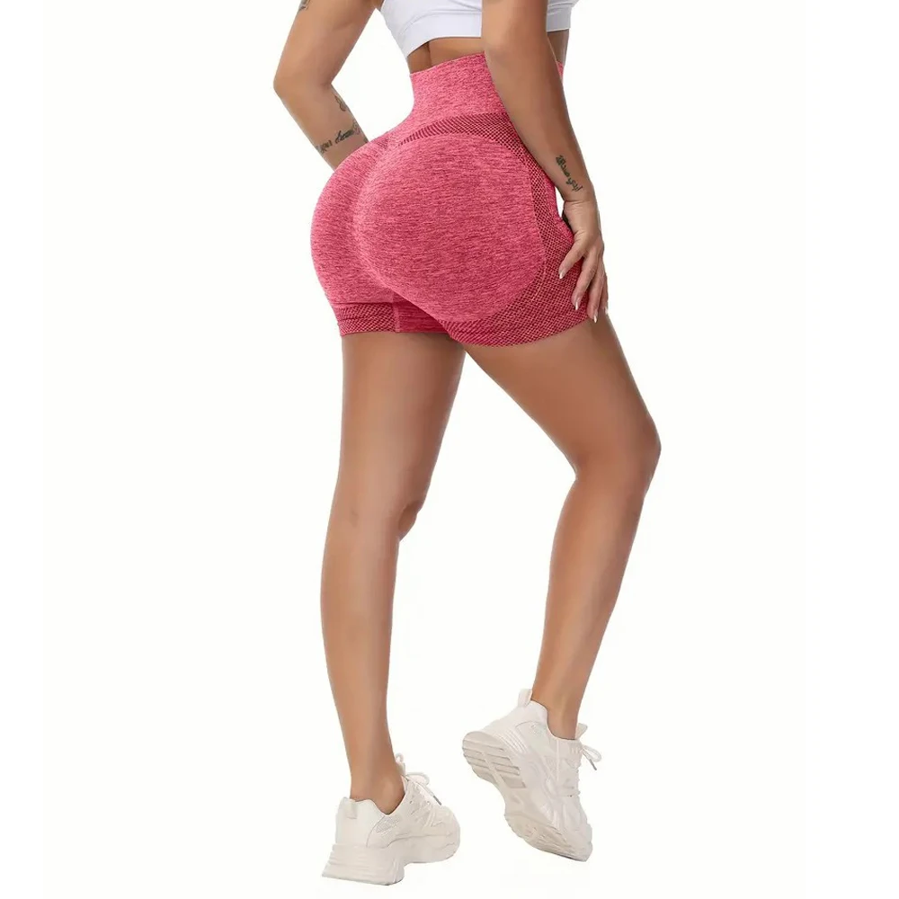 Women High Waist Yoga Shorts Workout Shorts Fitness Yoga Lift Butt Fitness Ladies Yoga Gym Running Short Pants Sportswear