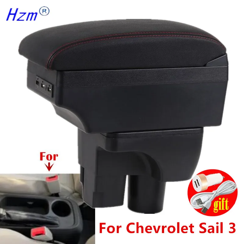 

Автомобильный подлокотник для Chevrolet Sail 3 III, центральный ящик для хранения, специальные детали для модернизации, автомобильные аксессуары