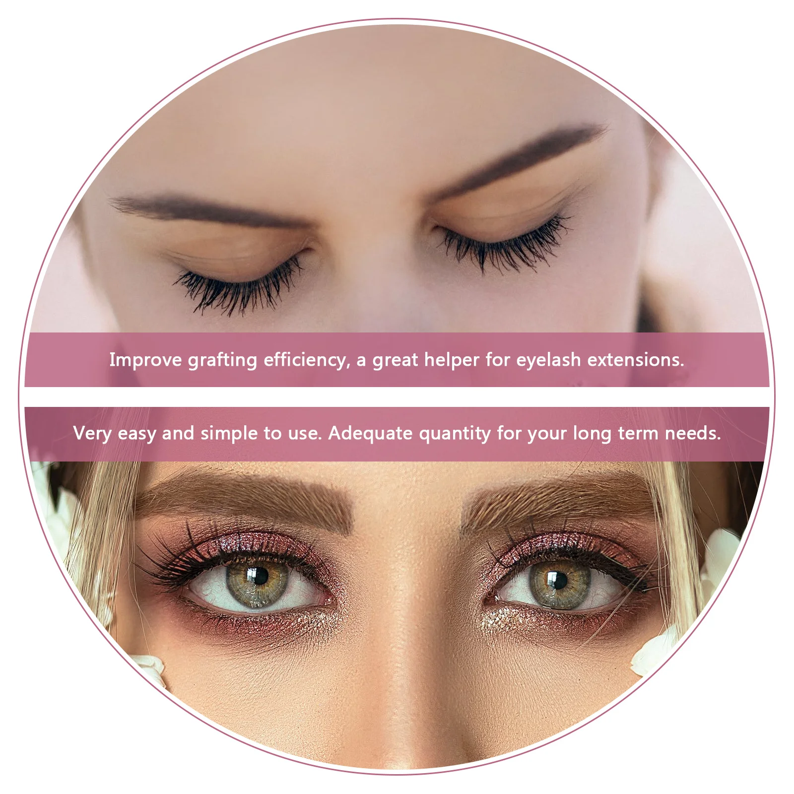

100 Pcs Eyelash Glue Cup Extension Ring Beauty Salon Supplies Pigment Tattoos Rack