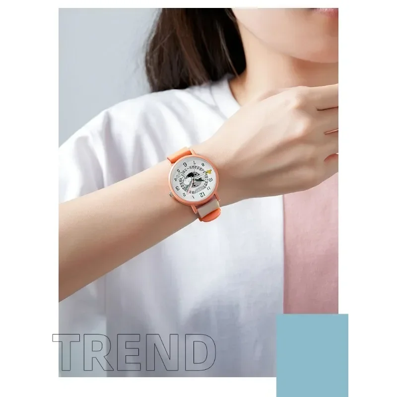 Snoopy Lichtgevende Waterdichte Student Horloge Mode Koreaanse Versie Eenvoudige Trend Quartz Horloges