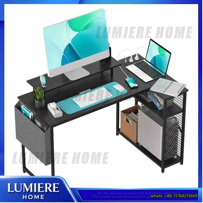 l-shaped-computer-desk-corner-desk-with-two-shelves-and-built-in-power-outlet-for-office-gaming-and-home-office-use-100-cm