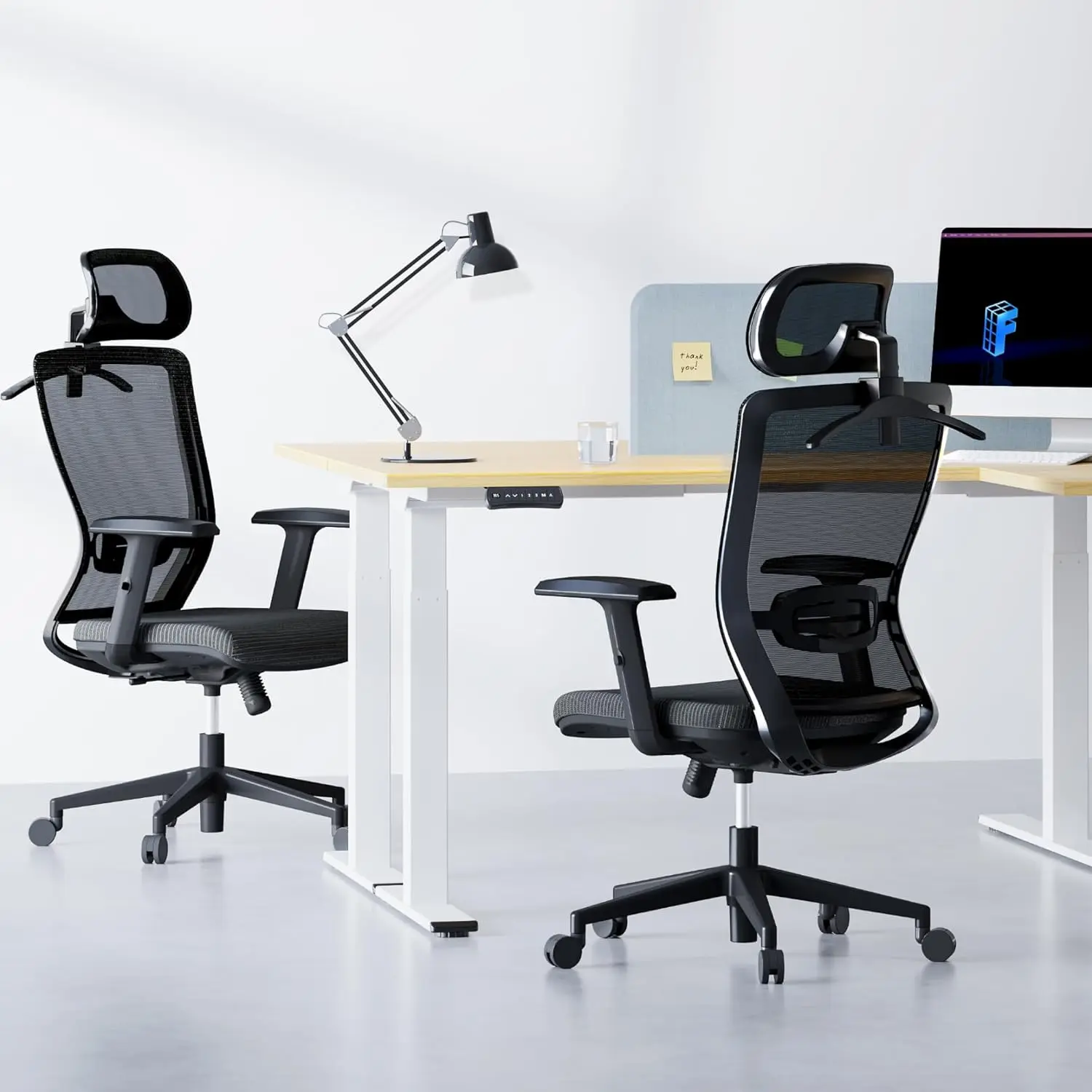 Ergonomic Office Chair High Back Mesh Swivel Computer Chair Executive Office Desk Chairs with Adjustable, Customized