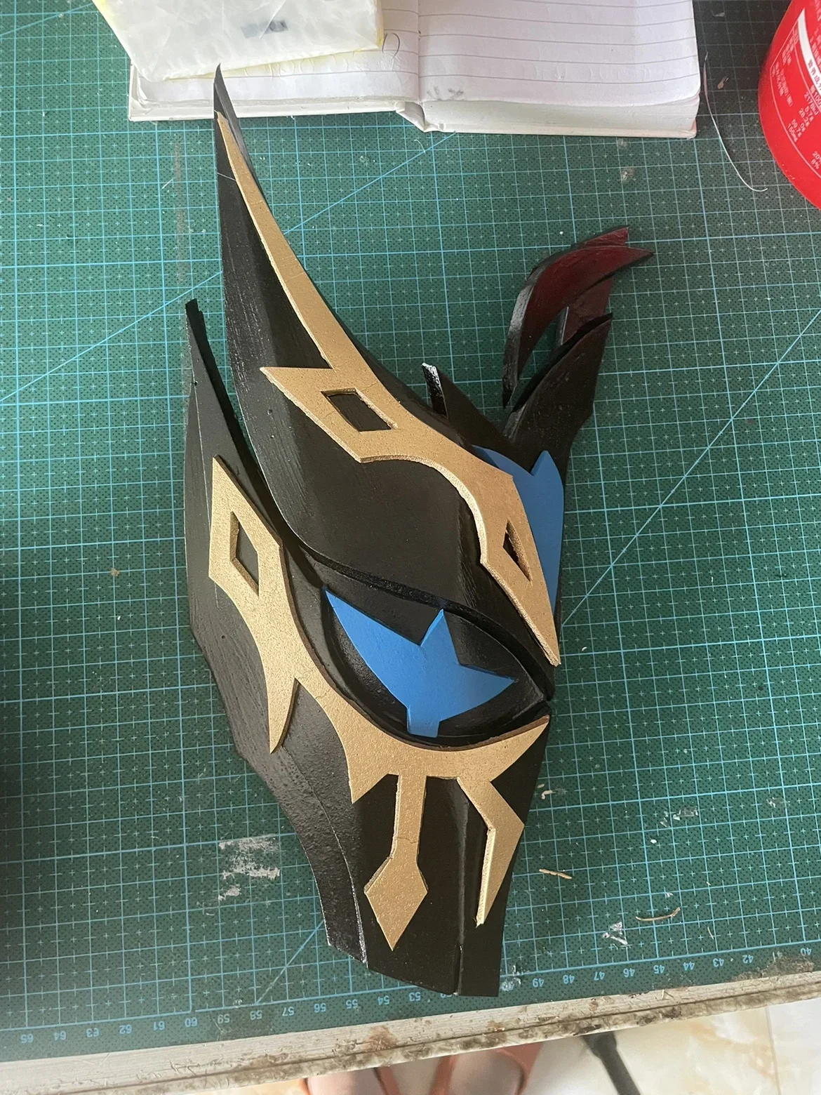 Jester Pierro Mask Luminous Props Game Genshin Impact Cosplay Props for Halloween Fancy Party Stage Performance Accessory