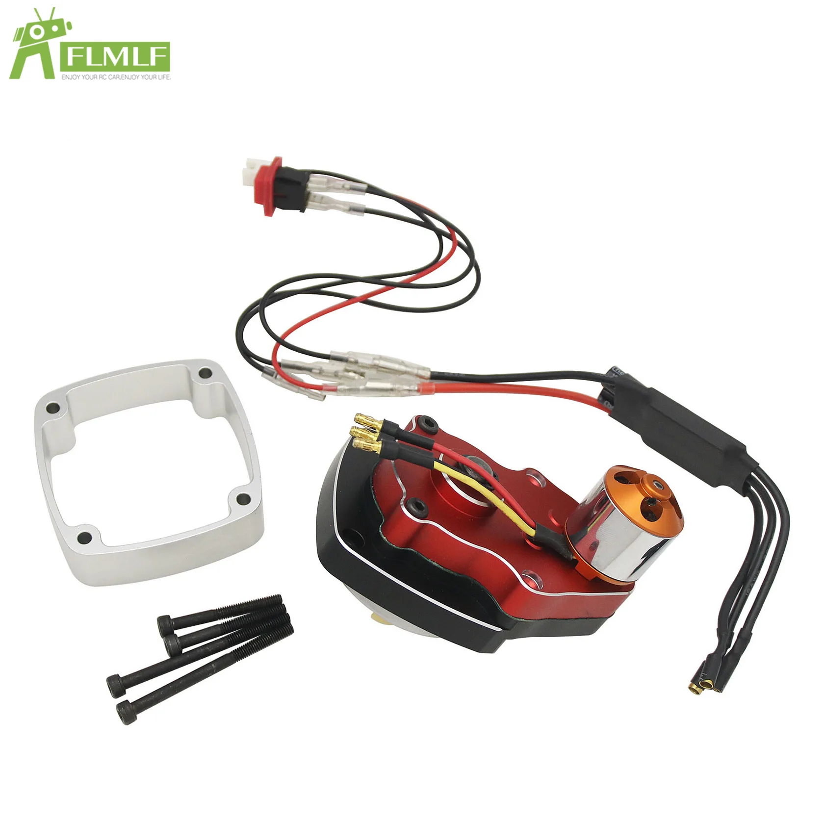 CNC Metalen Elektrische Start Set Fit voor Zenoah CY RCMK Marine Gas Motor 26cc-58cc PUM Rc Boot Onderdelen
