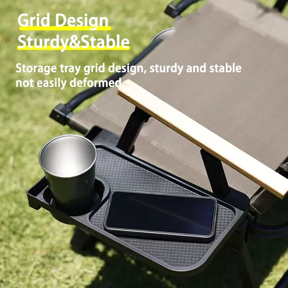 التخييم كأس صينية كيميت كرسي تخزين الرف متعدد الوظائف تخزين الرف صينية كرسي قابل للطي الملحقات