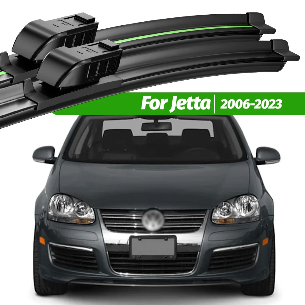 For VW Jetta MK5 MK6 MK7 2006-2023 2pcs Front Windshield Wiper Blades 2009 2010 2012 2018 2019 Windscreen Window Accessories