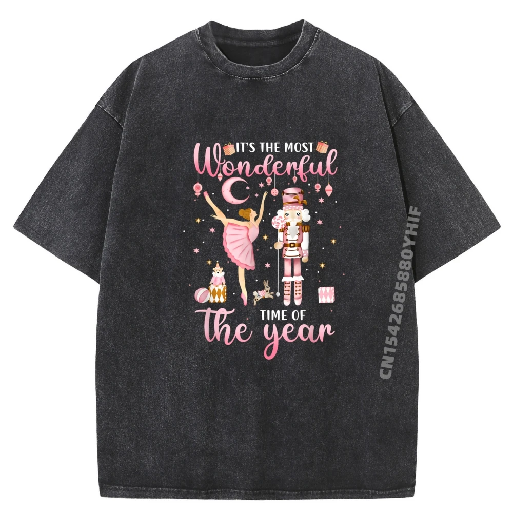 

It The Most Wonderful Time Of The Year Nutcracker Ballet Wholesale Tshirts 100 Pcs Christmas Plus Size Figures Washed Shirt