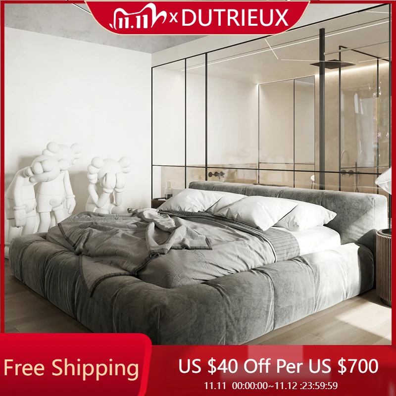 

European Fashionable Bed Frame Confortable Ltalian Style Quality Wedding Bed Designer Create Twin Cama De Casal Beds Furniture