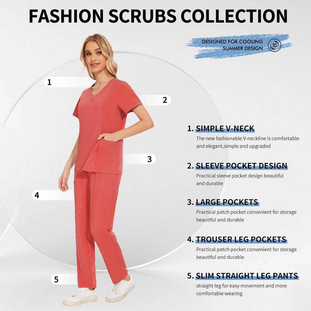 Niaahinn esfrega uniformes conjuntos atacado médico esfrega estiramento terno uniforme de enfermagem de saúde unisex uniformes cirúrgicos mulher homem