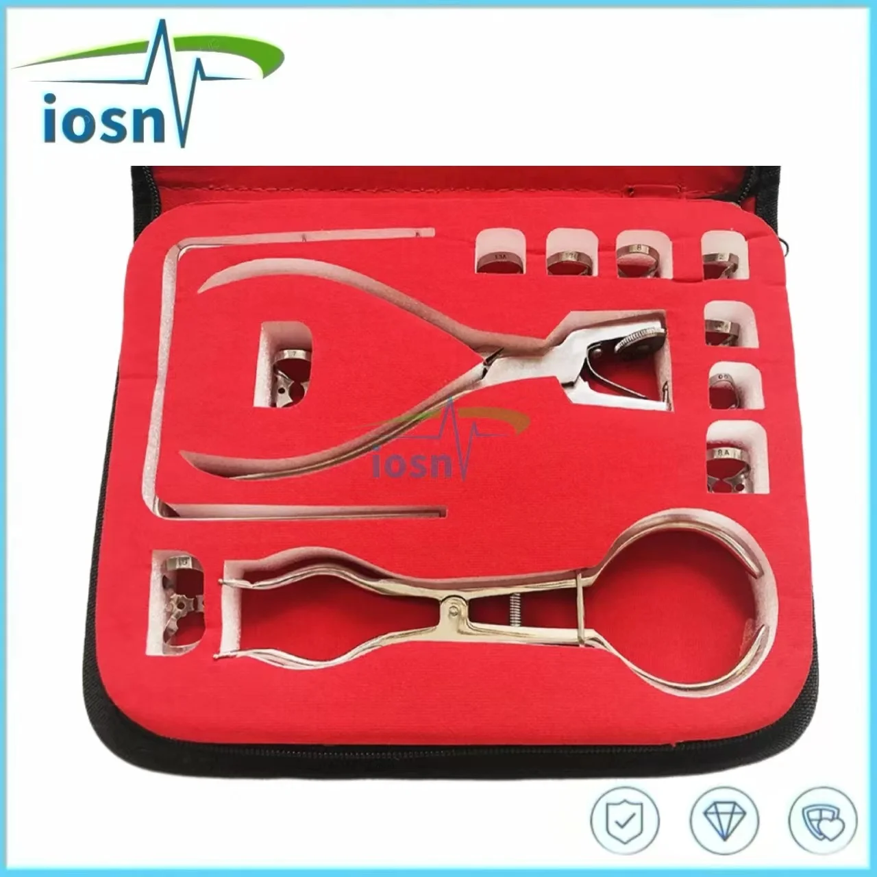 Dental Dam Perforator Rubber Hole Puncher Set Teeth Care Pliers Orthodontic Tools Dentist Clinic 1 Kit Dentistry Products Metal