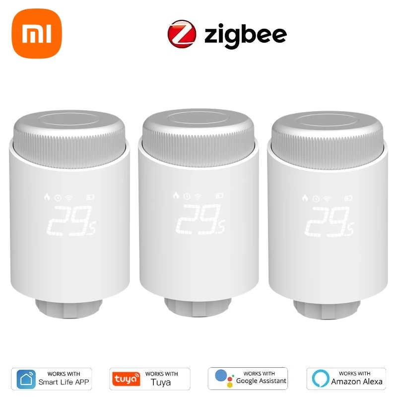 

Xiaomi Zigbee 3.0 Smart Home Thermostat Tuya Wifi Temperature Heater Radiator Valve Programmable TRV Thermostatic Head Google