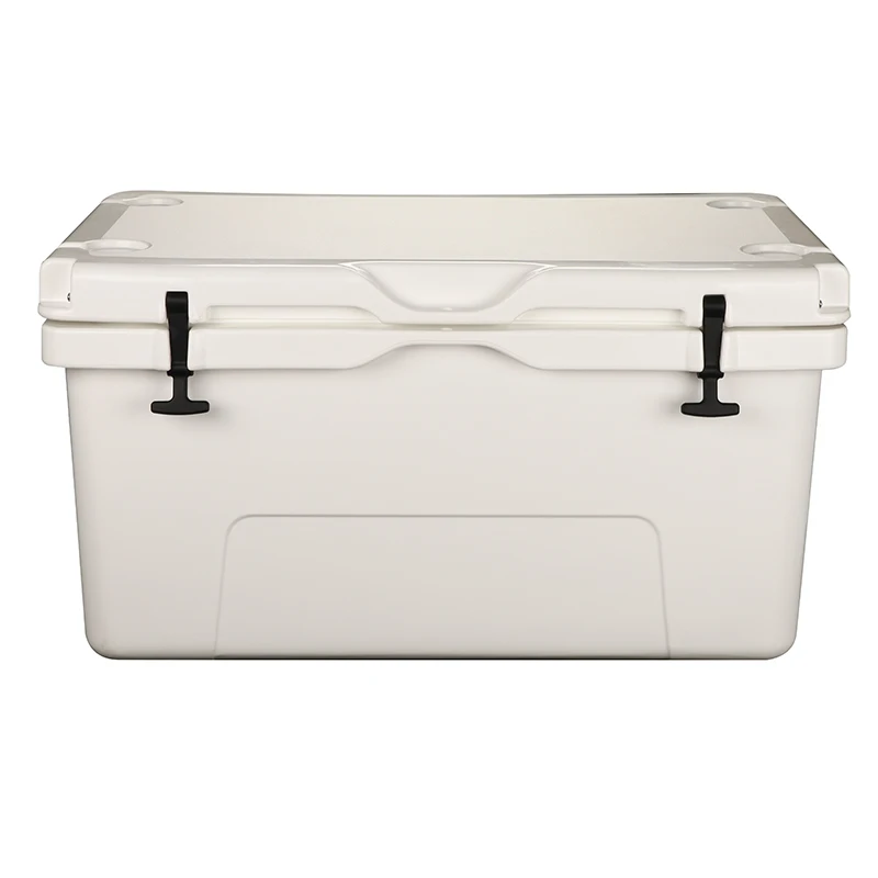 60L回転成形カスタムロゴ入り大型屋外用ポータブルアイスチェストクーラーボックス(釣り、キャンプ、食品保存、ワイン、缶類用)