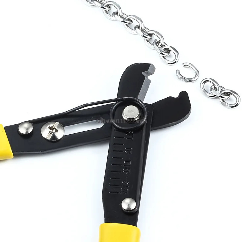 Adjustable Mini Stripping Pliers Jewelry Making Chain Tool Hand Operated Bag Chain Opener Cutter Toothless vice Rivet Tool view 2