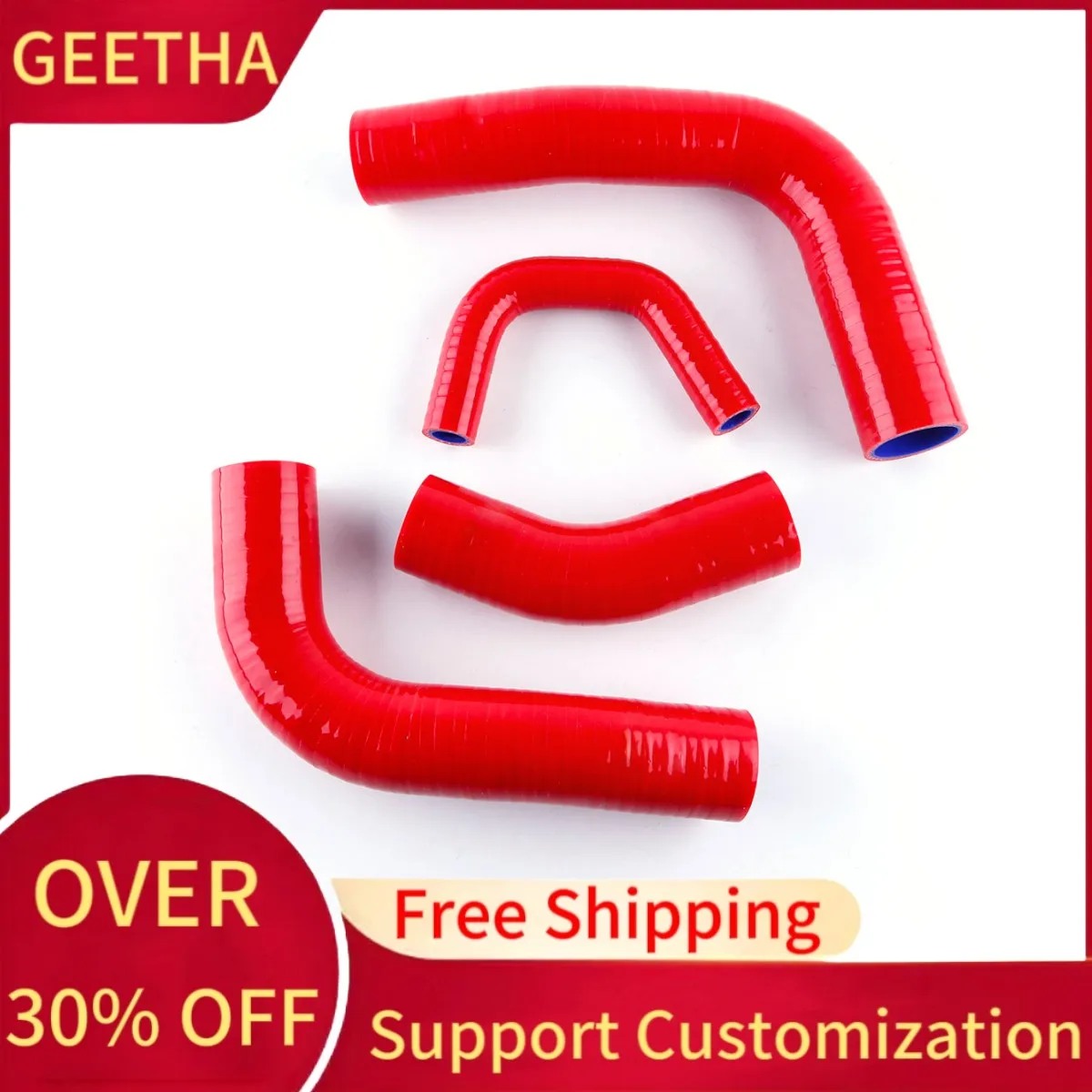 Silicone Radiator Hose for 1990-1992 Toyota LandCruiser FJ80 FJ80R 3F 3F-E 4.0 view 2