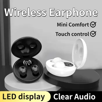 SK Mini 耳機 5.4 無線藍牙耳機 小巧睡眠運動隱形耳塞 高清 HiFi 低音音質耳機 10 最佳銷售 高傳真耳機 - №5